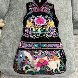 Colorful Embroidered woman Dress